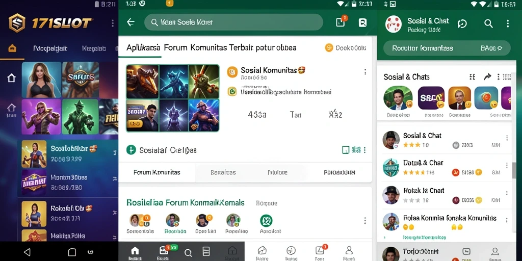 Tampilan antarmuka pengguna 171SLOT yang menarik dan fungsional.