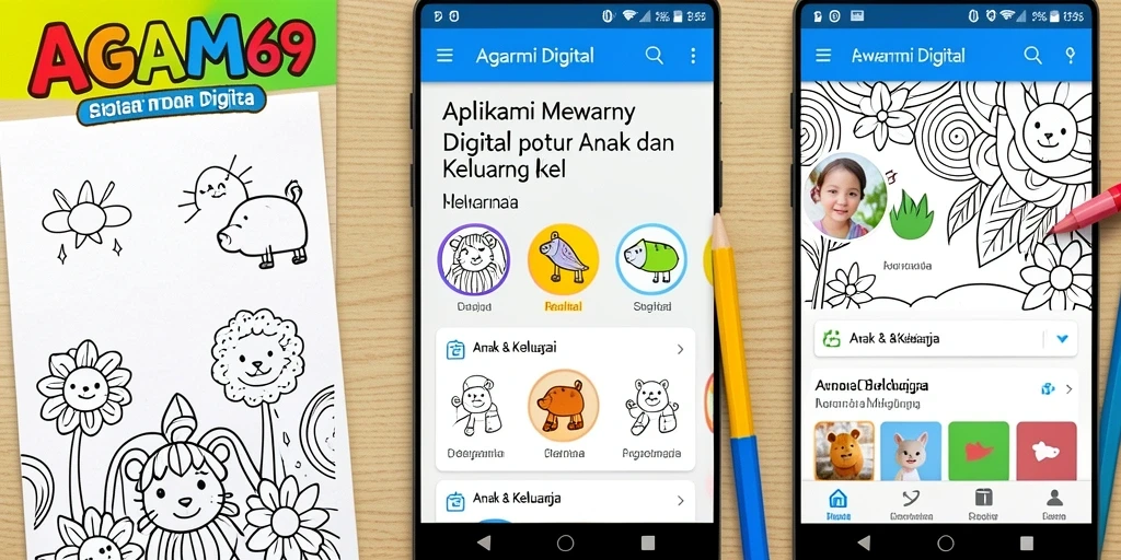 Antarmuka interaktif AGAM69 untuk Mewarnai Digital yang menyenangkan.