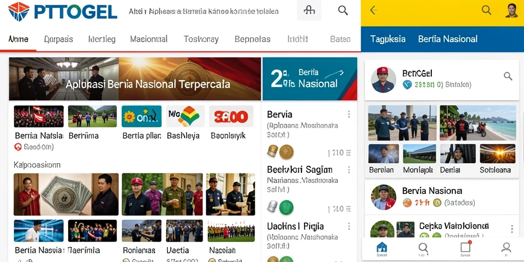 Antarmuka pengguna PTTOGEL yang sederhana dan informatif.