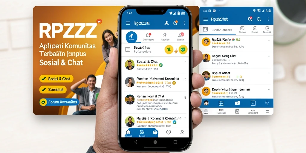 Antarmuka aplikasi RPZZZ yang interaktif untuk Forum Komunitas.
