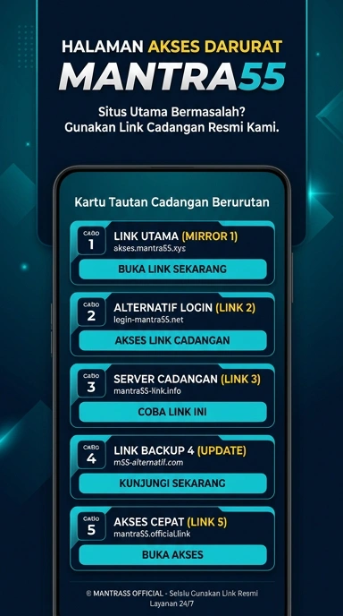 Tampilan link alternatif mantra55