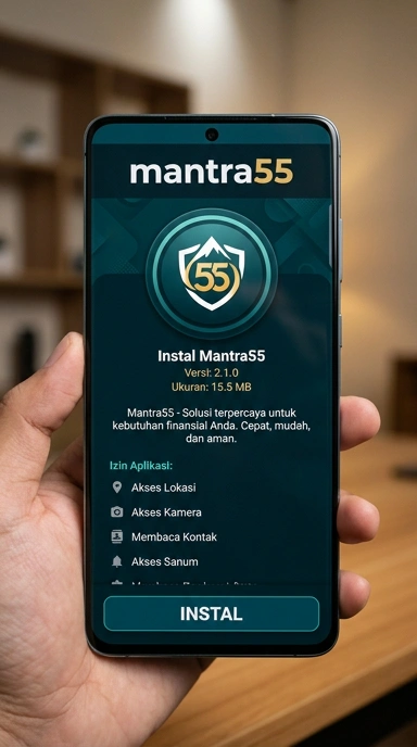 Tampilan halaman APK mantra55